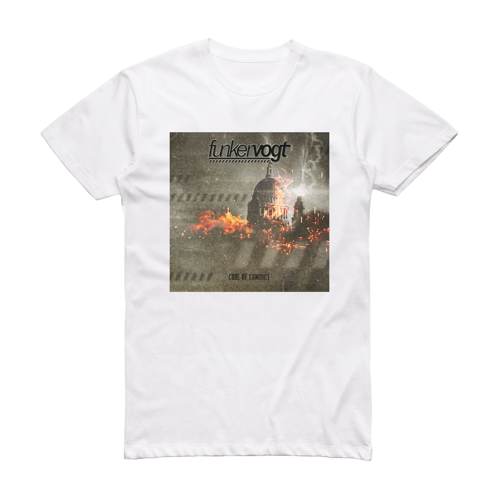 Funker Vogt Code Of Conduct Album Cover T-Shirt White – ALBUM COVER T ...