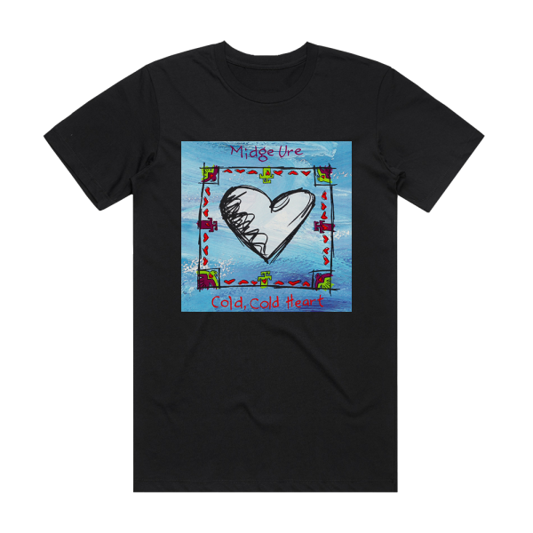 Midge Ure Cold Cold Heart Album Cover T-Shirt Black