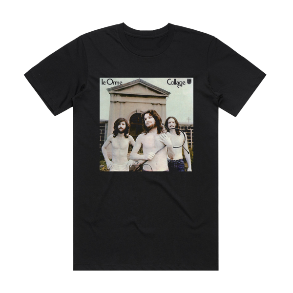 Le Orme Collage Album Cover T-Shirt Black