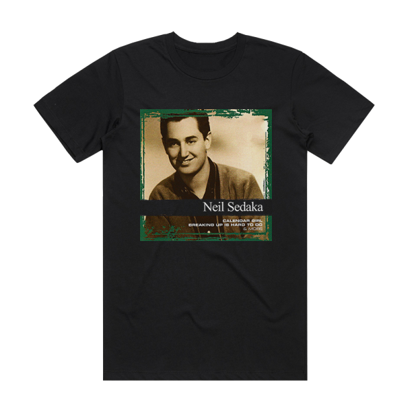 Neil Sedaka Collections Album Cover T-Shirt Black