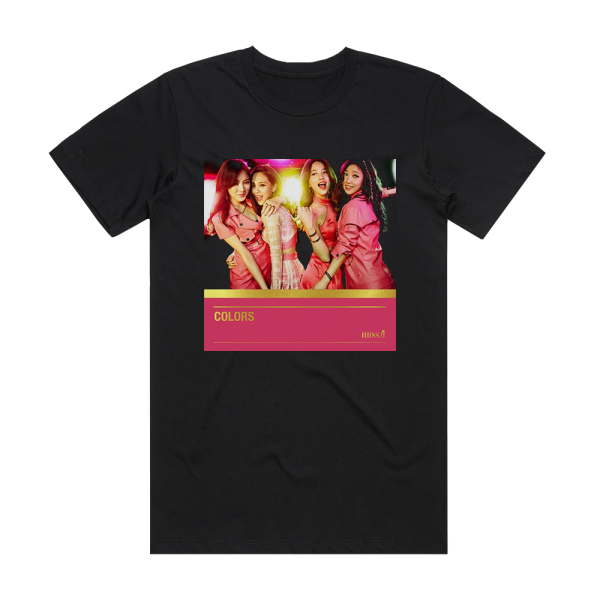 miss A Colors Album Cover T-Shirt Black