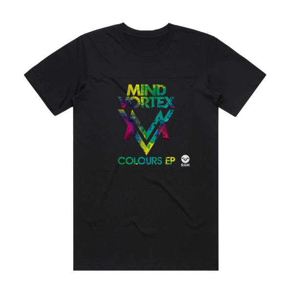 Mind Vortex Colours Ep Album Cover T-Shirt Black