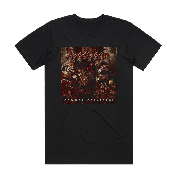 Assassin Combat Cathedral Album Cover T-Shirt Black