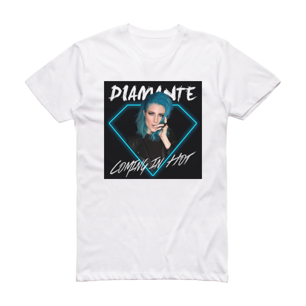 Diamante Coming In Hot 1 Album Cover T-Shirt White