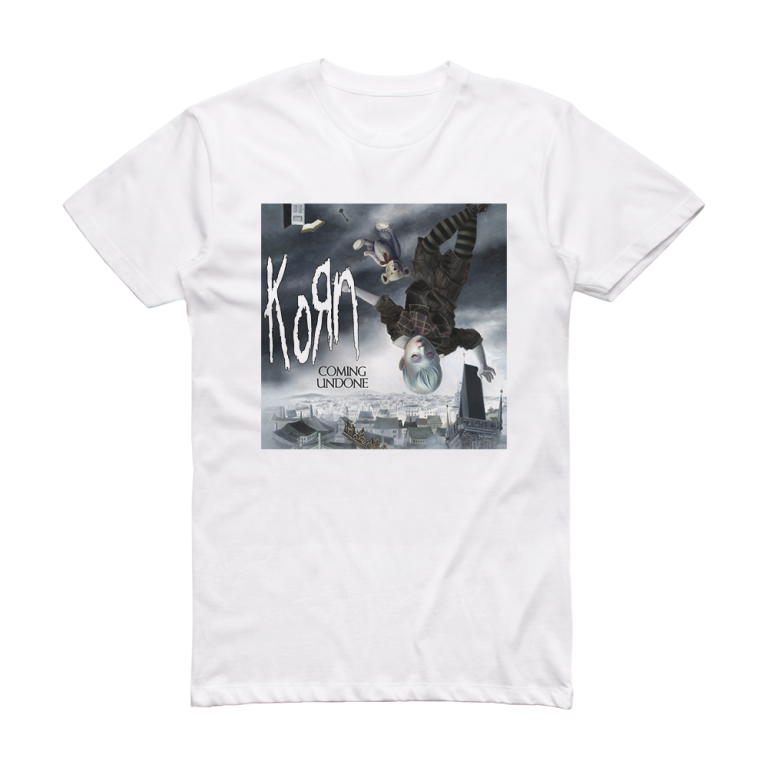 Korn Coming Undone Album Cover TShirt White ALBUM COVER TSHIRTS