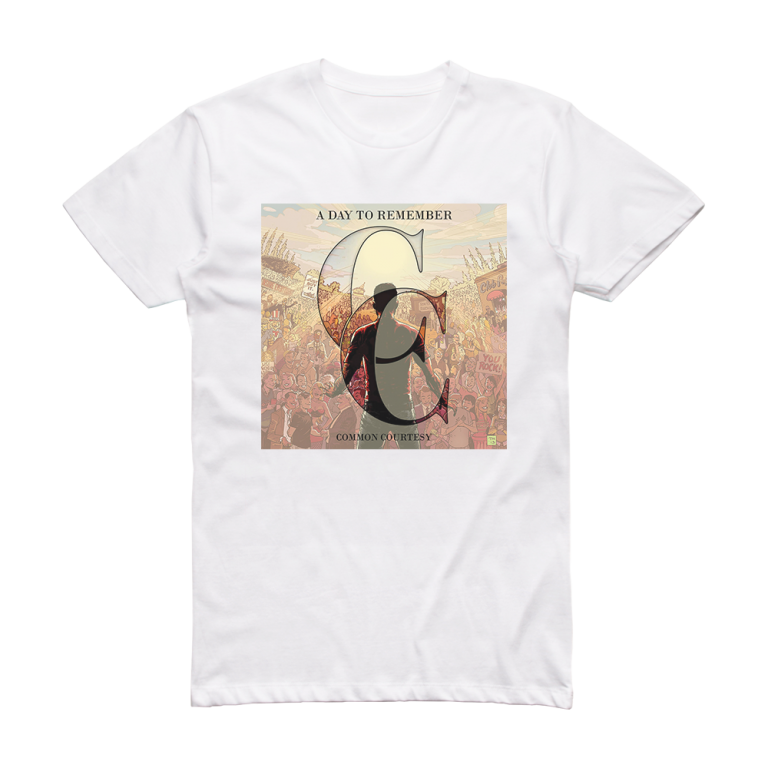 A Day to Remember Common Courtesy 2 Album Cover T-Shirt White – ALBUM ...