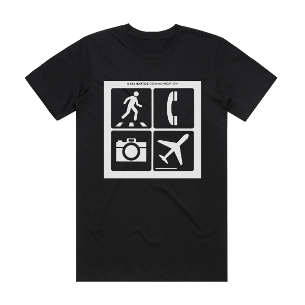 Karl Bartos Communication Album Cover T-Shirt Black