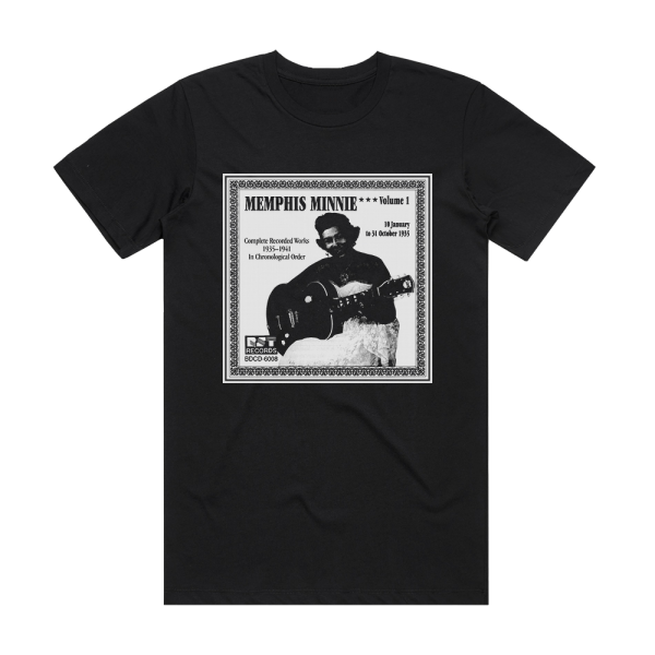 Memphis Minnie Complete Recorded Works 1935 1941 Volume 1 1935 Album Cover T-Shirt Black