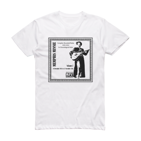 Memphis Minnie Complete Recorded Works 1935 1941 Volume 2 1936 Album Cover T-Shirt White
