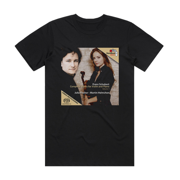 Julia Fischer Complete Works For Violin And Piano Volume 1 Album Cover T-Shirt Black