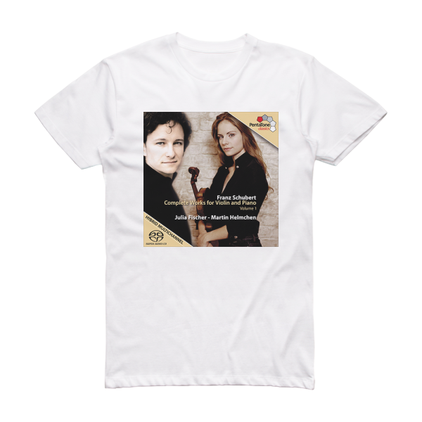 Julia Fischer Complete Works For Violin And Piano Volume 1 Album Cover T-Shirt White