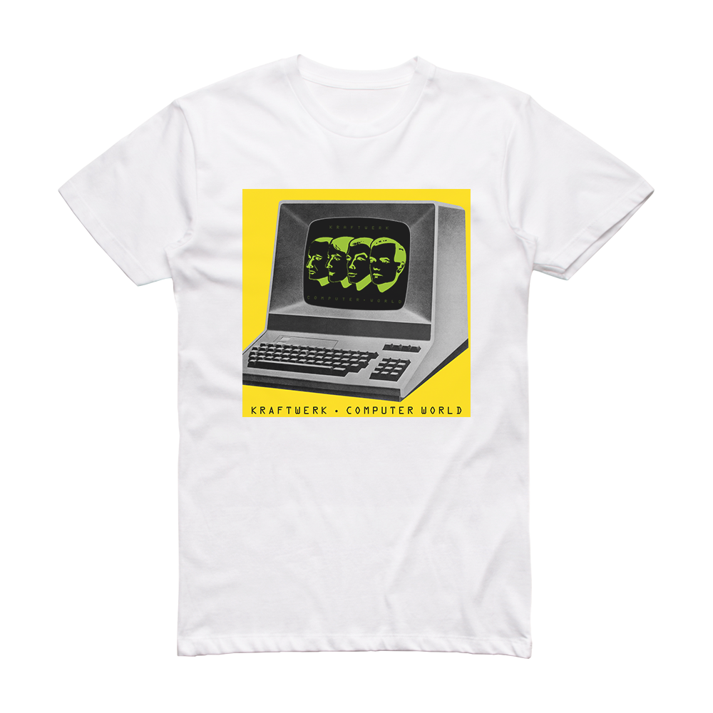 Kraftwerk Computerwelt 2 Album Cover T-Shirt White – ALBUM COVER T-SHIRTS