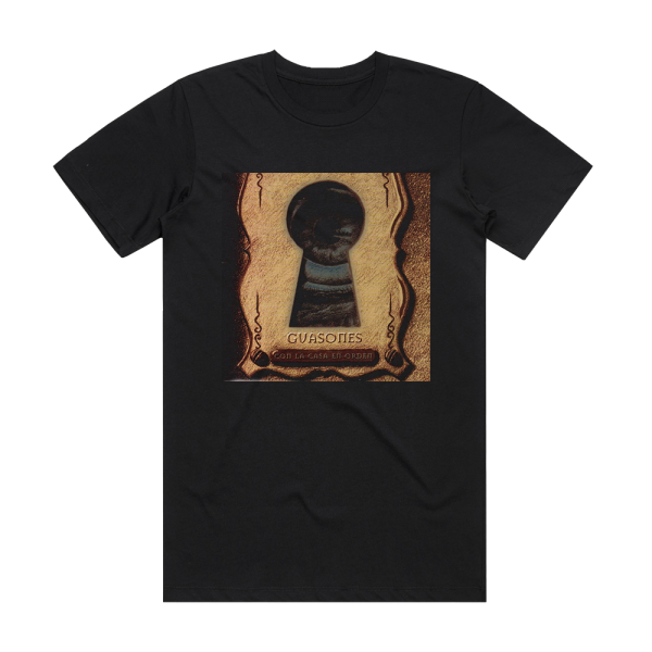 Guasones Con La Casa En Orden Album Cover T-Shirt Black