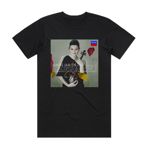 Janine Jansen Concertos Romance Gewandhaus Orchester Feat Conductor Ricca 1 Album Cover T-Shirt Black