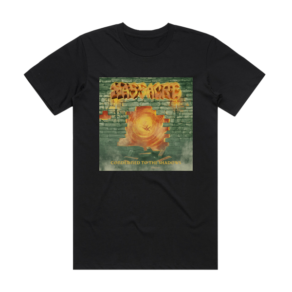 Massacre Condemned To The Shadows Album Cover T-Shirt Black