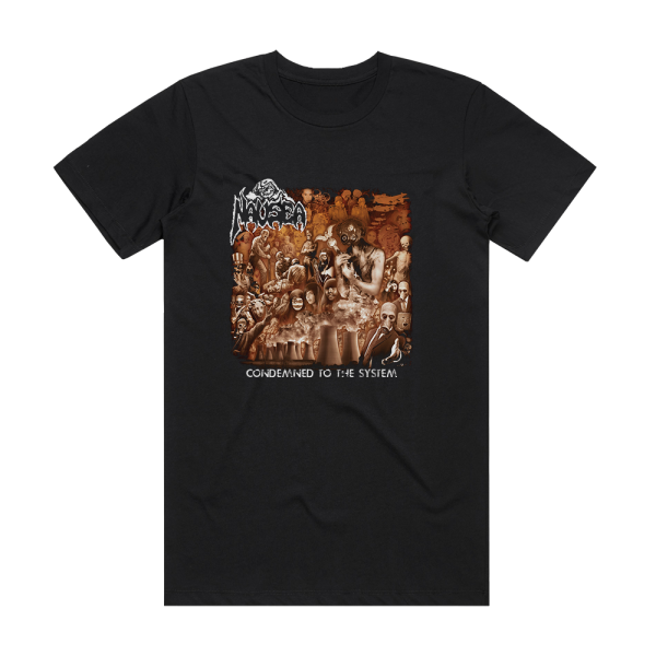 Nausea Condemned To The System Album Cover T-Shirt Black