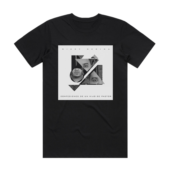 Micky Medina Confesiones De Un Hijo De Pastor Album Cover T-Shirt Black