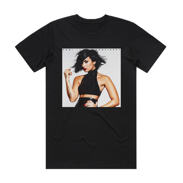 Demi Lovato Confident 1 Album Cover T-Shirt Black