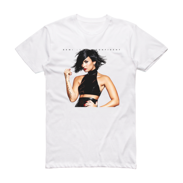 Demi Lovato Confident 1 Album Cover T-Shirt White