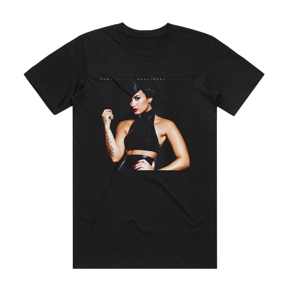 Demi Lovato Confident 3 Album Cover T-Shirt Black