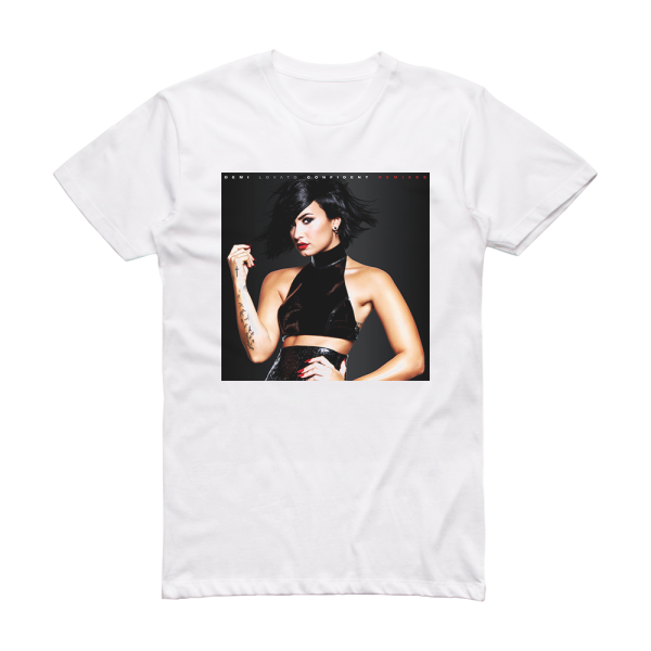 Demi Lovato Confident 3 Album Cover T-Shirt White