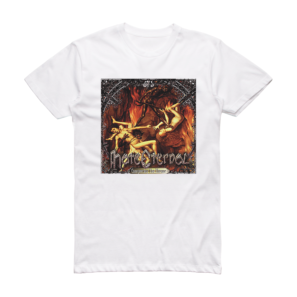Hate Eternal Conquering The Throne Album Cover T-Shirt White – ALBUM ...