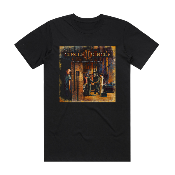 Circle II Circle Consequence Of Power Album Cover T-Shirt Black