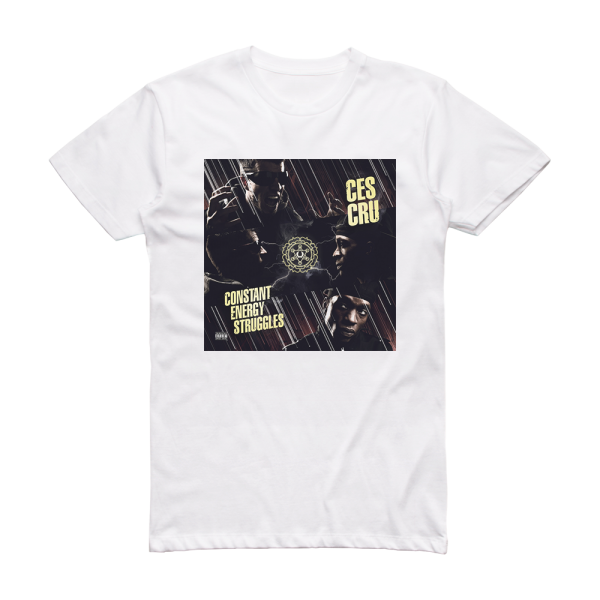 Ces Cru Constant Energy Struggles Album Cover T-Shirt White