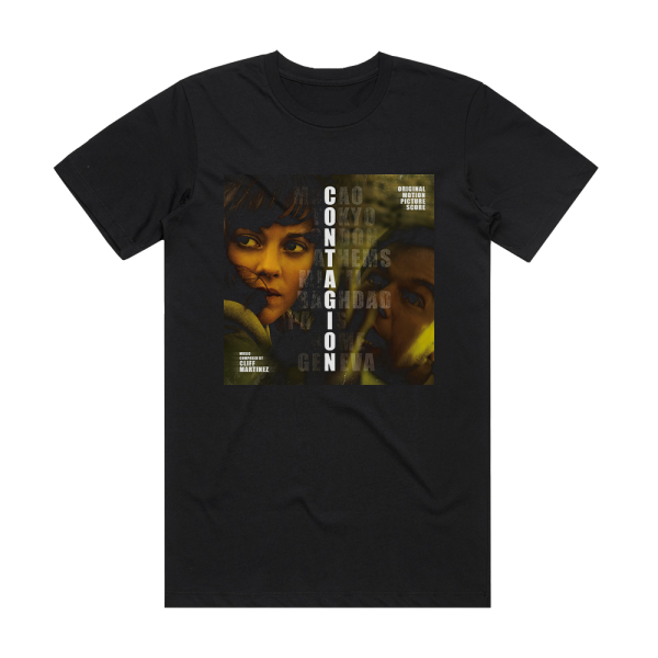 Cliff Martinez Contagion Album Cover T-Shirt Black