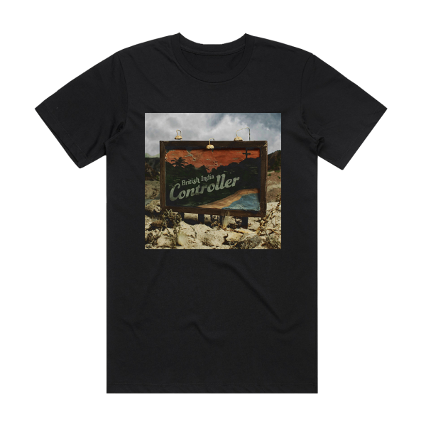 British India Controller Album Cover T-Shirt Black