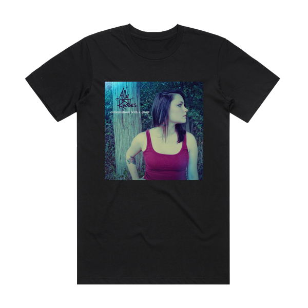 Ally Rhodes Conversations With A Ghost Album Cover T-Shirt Black