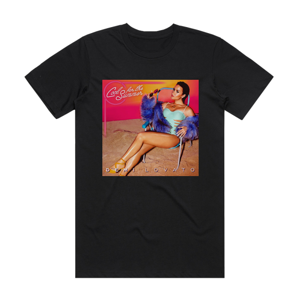 Demi Lovato Cool For The Summer Album Cover T-Shirt Black