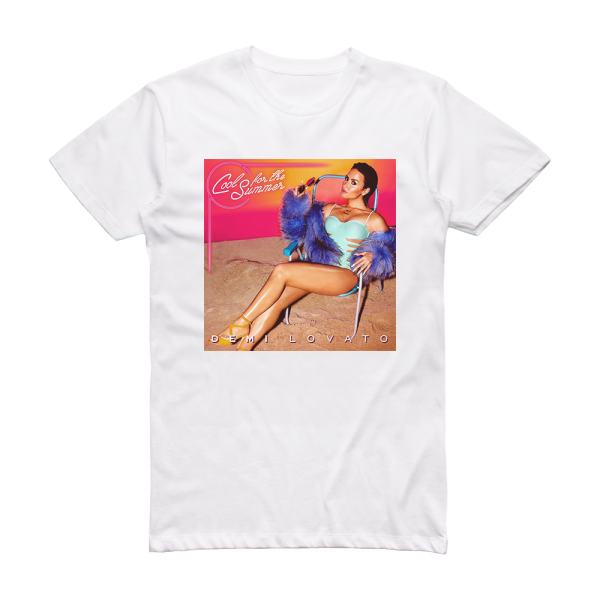 Demi Lovato Cool For The Summer Album Cover T-Shirt White