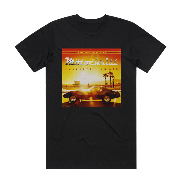 Motochrist Corvette Summer Album Cover T-Shirt Black