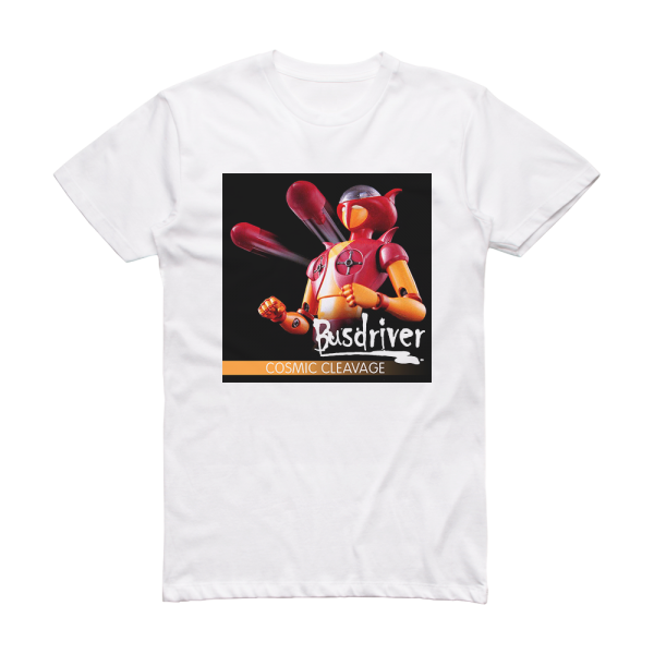 Busdriver Cosmic Cleavage Album Cover T-Shirt White