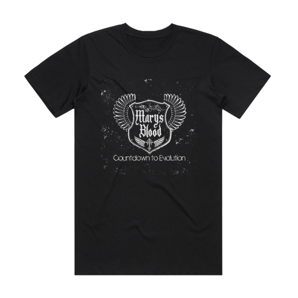 Marys Blood Countdown To Evolution 3 Album Cover T-Shirt Black
