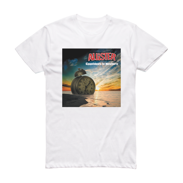 Allister Countdown To Nowhere Album Cover T-Shirt White
