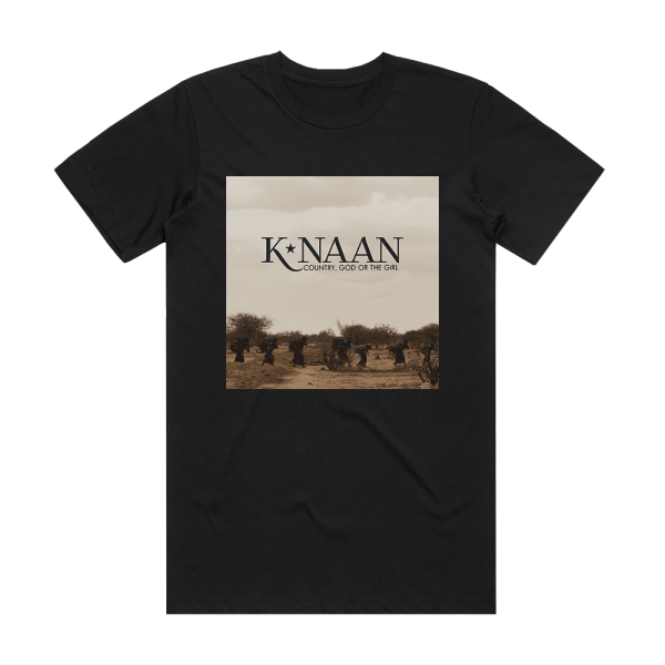 Knaan Country God Or The Girl Album Cover T-Shirt Black