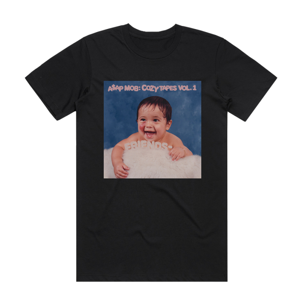 ASAP Mob Cozy Tapes Vol 1 Friends Album Cover T-Shirt Black