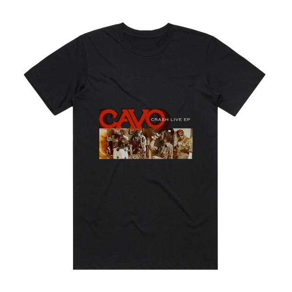 Cavo Crash Live Album Cover T-Shirt Black