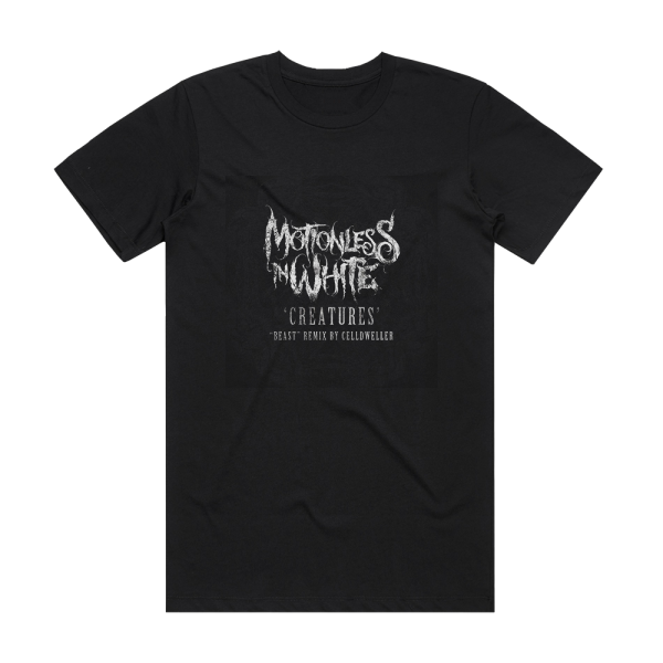 Motionless In White Creatures 1 Album Cover T-Shirt Black