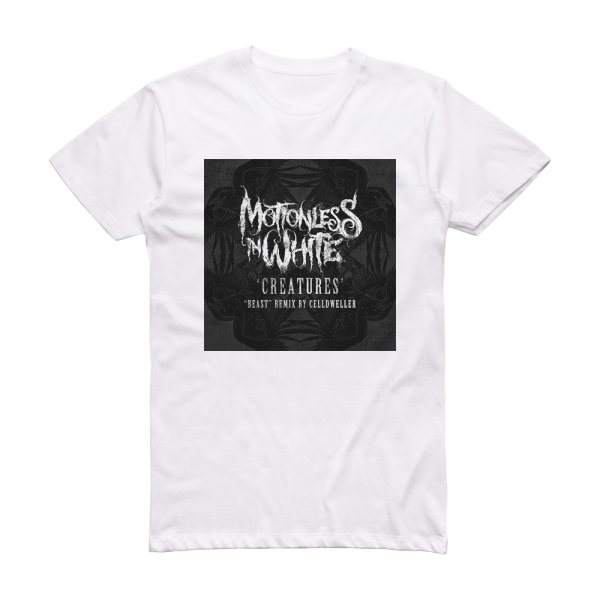 Motionless In White Creatures 1 Album Cover T-Shirt White