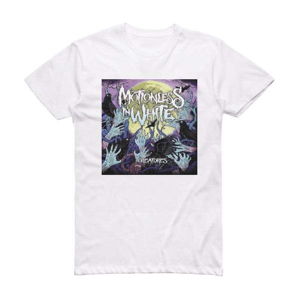 Motionless In White Creatures 2 Album Cover T-Shirt White