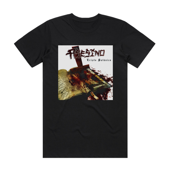 Asesino Cristo Satnico Album Cover T-Shirt Black
