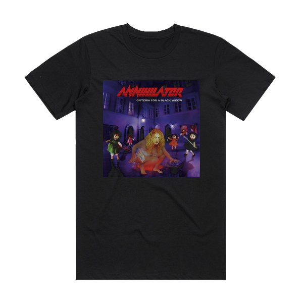 Annihilator Criteria For A Black Widow Album Cover T-Shirt Black