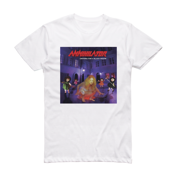 Annihilator Criteria For A Black Widow Album Cover T-Shirt White