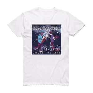 Camo and Krooked Cross The Line Album Cover T-Shirt White