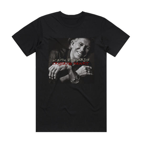 Keith Richards Crosseyed Heart Album Cover T-Shirt Black