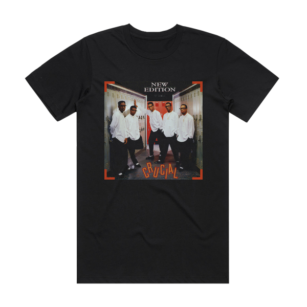 New Edition Crucial Album Cover T-Shirt Black