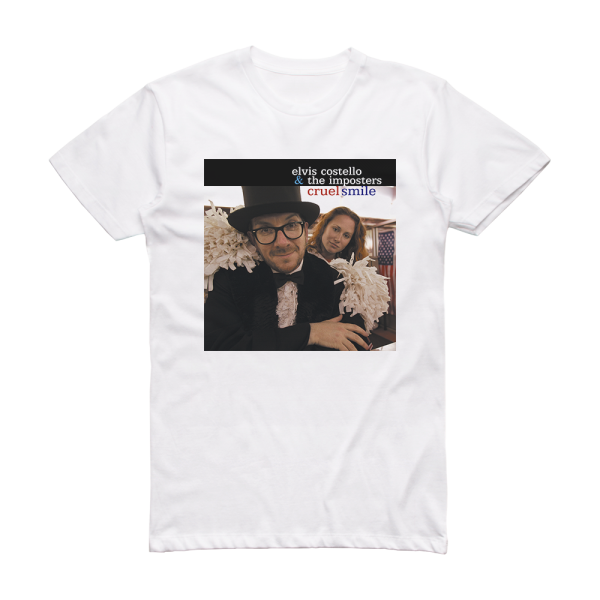Elvis Costello and The Imposters Cruel Smile Album Cover T-Shirt White